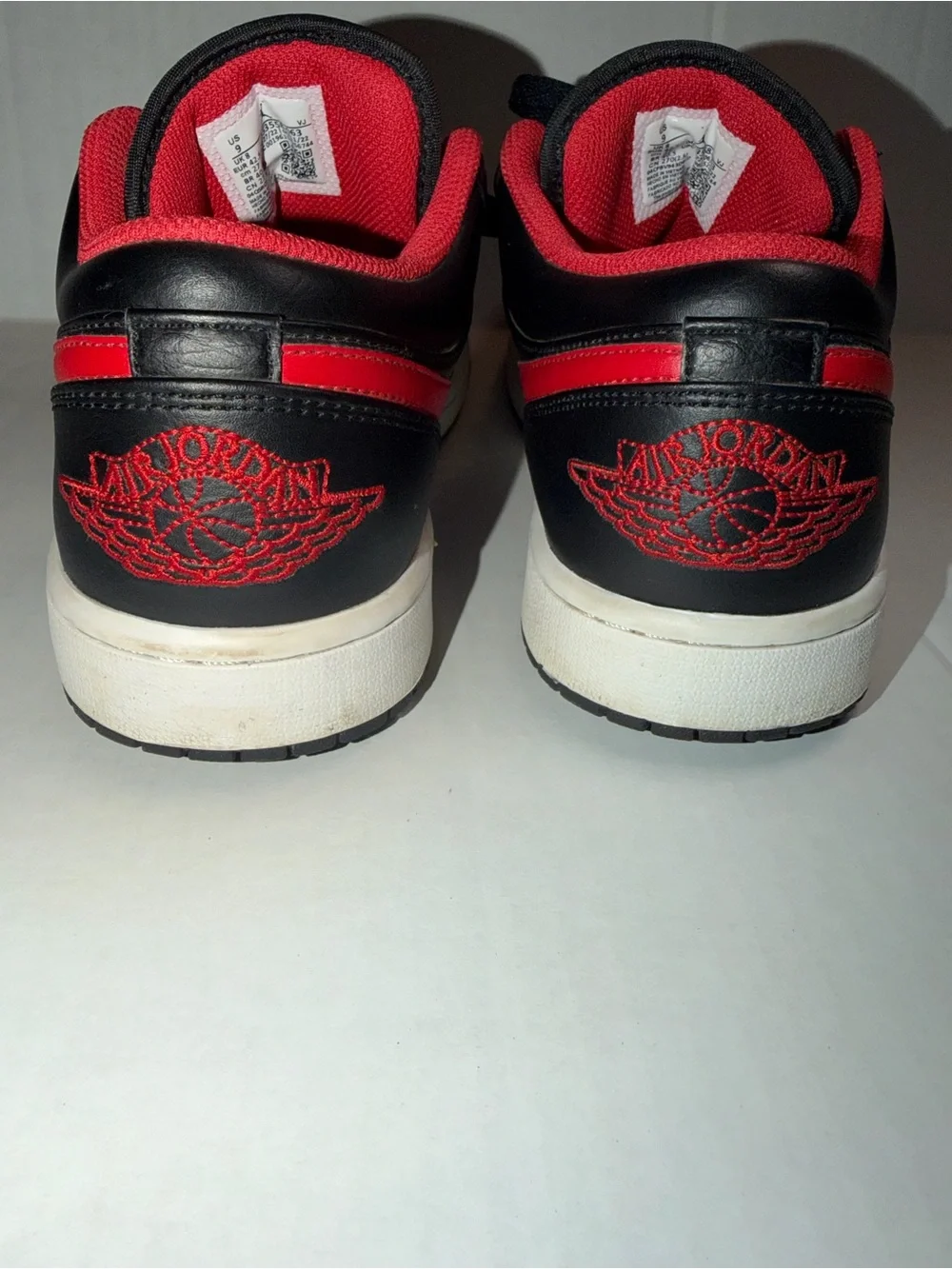 Nike Air Jordan 1 Low WHITE TOE Black/Red-White